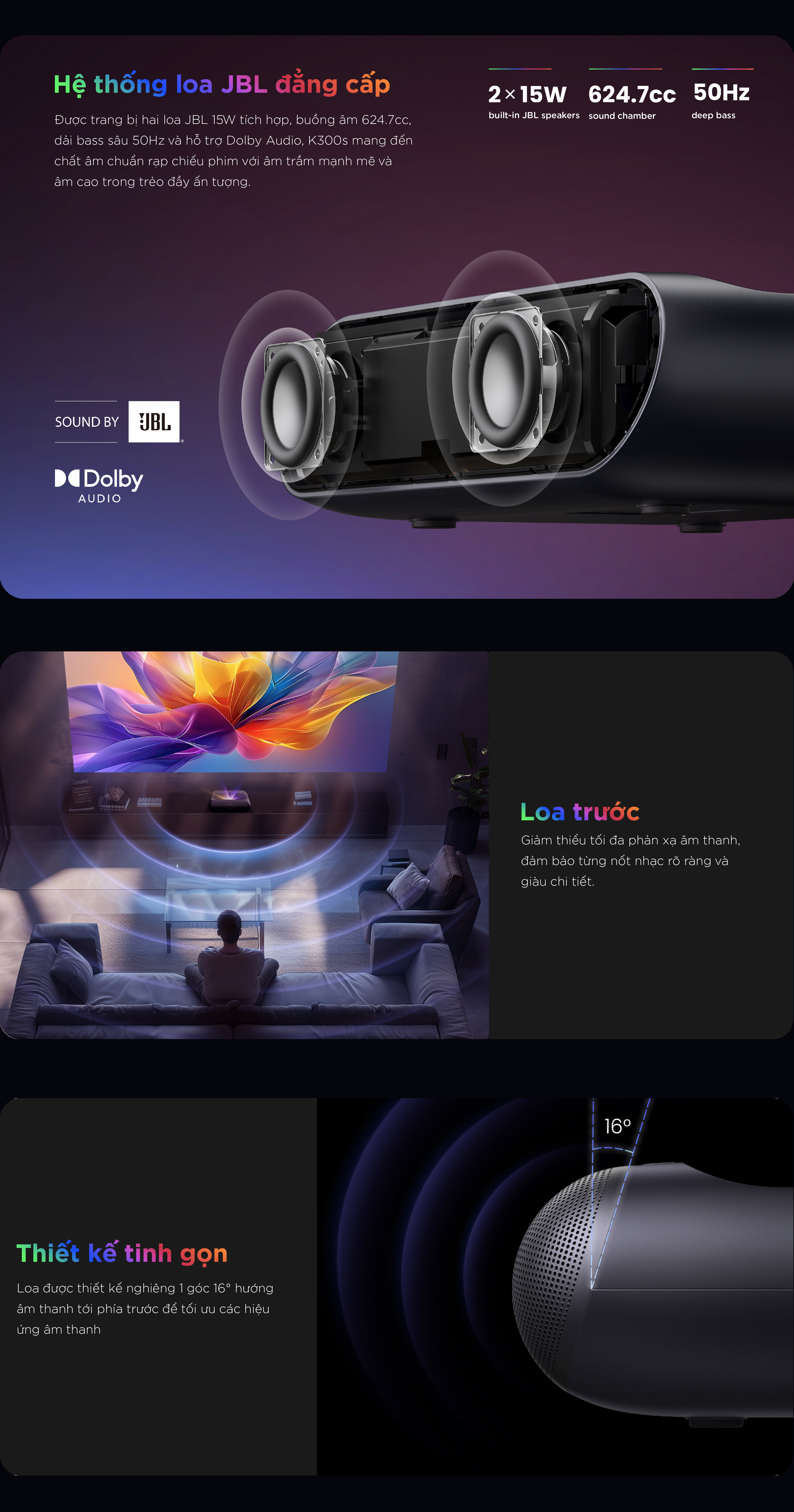Yaber K300s hệ thống loa JBL đẳng cấp