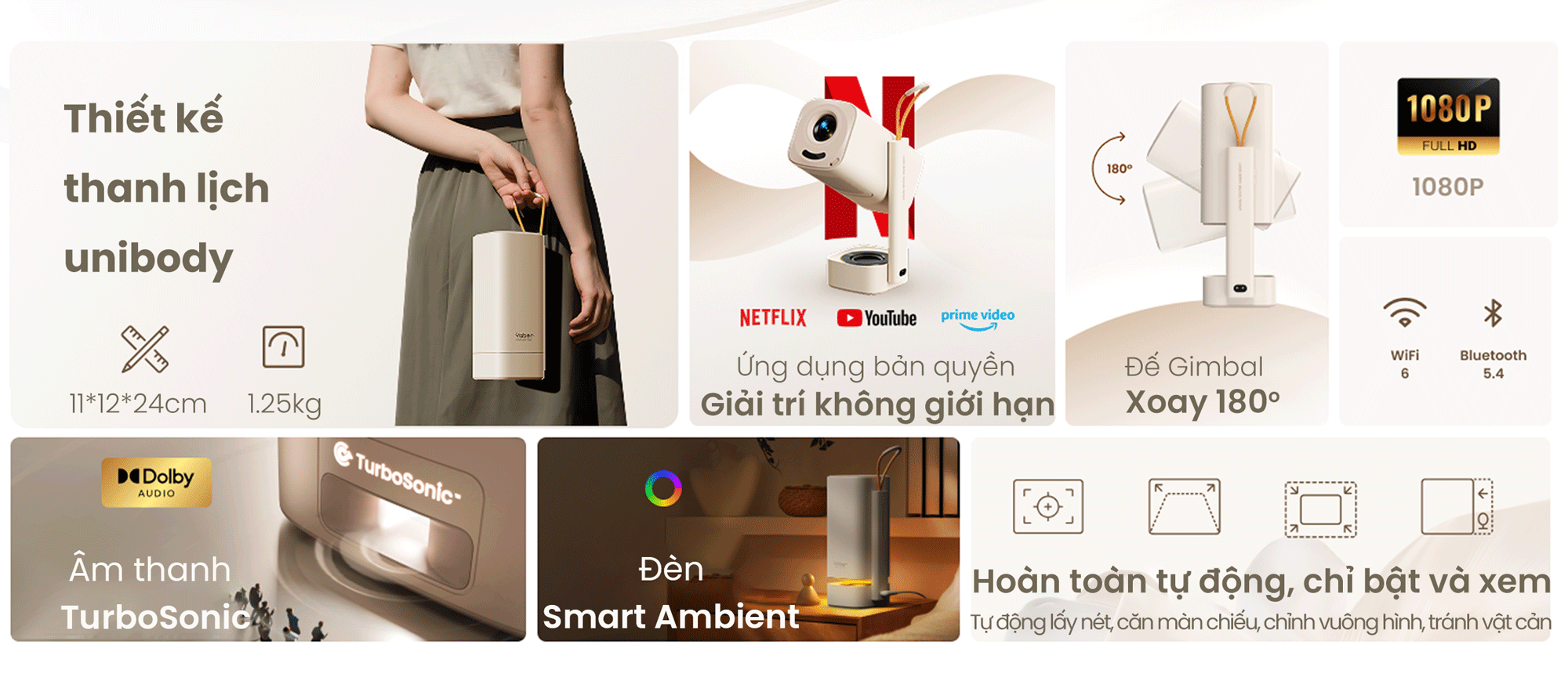 Máy chiếu Yaber T1 Pro thông số cơ bản